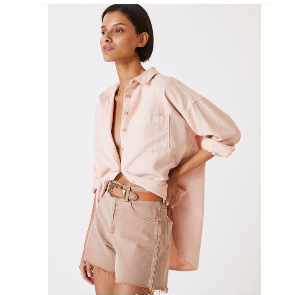 NWT Wrangler X Anthropologie A-Line Shorts In Color Honey / PInk